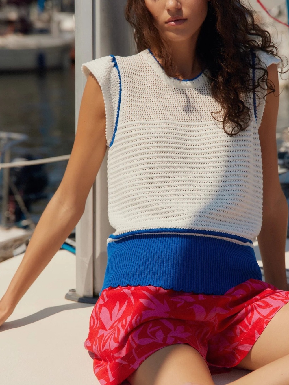 Melissa Nepton Knit Sweater Vest